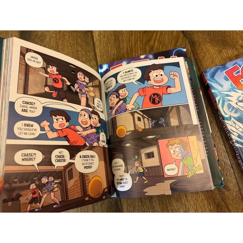 FG‎ TeeV Switcheroo Rescue, Saves The World, Into The Game 3 Books Hardback GC